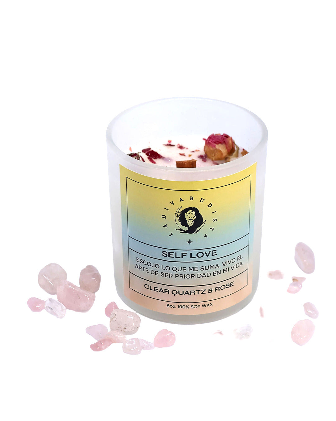 Self Love – Cuarzo rosa  y Rosas