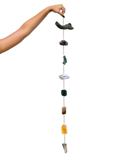 Móvil de Cristales 7 Chakras – Pieza Única