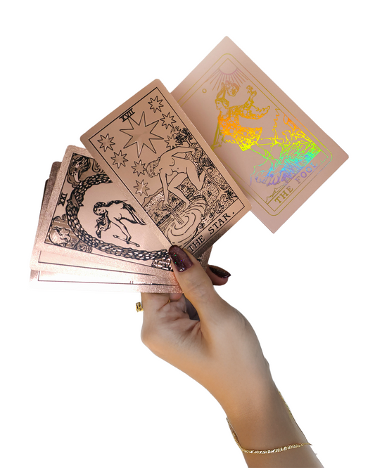 Tarot The Fool (Edición Negra y Rosada)