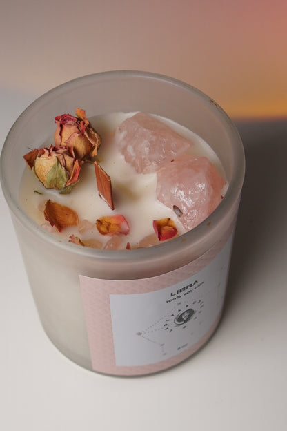 ♎ Libra – Rose Quartz, Lily & Rose Petal - 8onzas