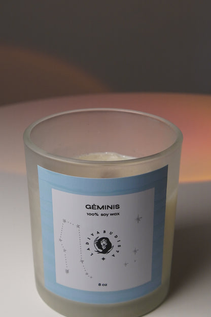 ♊ Gemini – Clear Quartz, Blue Windbell & Hydrangea